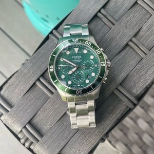 Forest Green Fossil Mens Watch